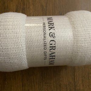 Mark & Graham Colorblock Throw Gray/Ivory